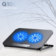 hot selling Q100Laptop Cooler Dual Fan Speed Adjustable Height Gaming Laptop Cooling Pad Ultra Quiet