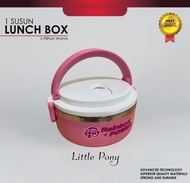 Rantang lunch box 1 susun polos Stainless elegan tempat bekel makanan - ZVS