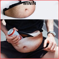 WININ Belt Bag, Creative  Belly Funny Pack, Novelty Funny Storage Bag Men