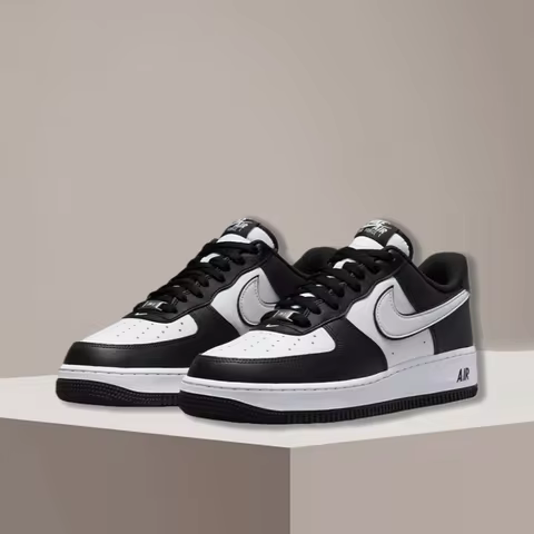 Nike Air Force 1 Low Classic Panda Black & White Slip-Resistant Durable Sneakers Unisex Style DV0788