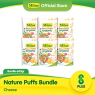 Bundle 6 Milna Puffs Organic Cheese