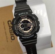 Original OEM Baby G Ladies BA-110 Actual.Pic Dual-Time Water Resist and Shock Proof Watch