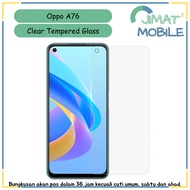 Oppo A76 Clear Tempered Glass Screen Protector [Jimat2 Mobile]