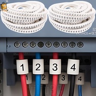 [Prim] 2-1Sets 500Pcs White Cable Marking Label - 0 to 9 Number - Wire Marker Tags - Cable Wire Mark