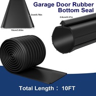 10.2FT Garage Door Seals Bottom Rubber, zxbaers Garage Door Bottom Seal Weather Seal Replacement for