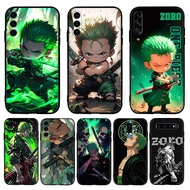 【H-16】Roronoa Zoro for Samsung J4 J6 J8 Plus or Prime J2 J5 J7 Prime Core J730 Pro S6 Edge TPU black