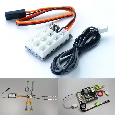 PH2.0 Light Group Expansion Board Module GND 5V PPM for 1/14 Tamiya RC Truck SCANIA 770S VOLVO BENZ 