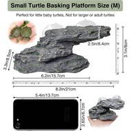 kathson Turtle Basking Platform Baby Tortoise Climbing Ramp Shale Reptiles Dock Resting Terrace Ston