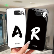 For Samsung Galaxy J7 Prime On7 2016 J 7 Prime2 G610F SM-G610Y Tempered Glass Phone Case Simple Luck