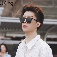 【JJKing】Korean Small Frame Square Police Sunglasses for Men Sale Trend Fashion Vintage UV Protection Shades for Women Unisex Fashion Travel