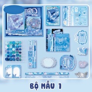 [Có Sẵn] Hộp Quà Giftbox Sổ Tay Sticker 185 Món - Set Kit Bullet Journal Scrapbook Chủ Đề Bướm Mộng 