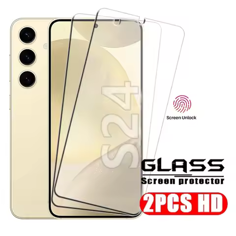 2Pcs For Samsung Galaxy S24 Glass Samsung S24 Plus Glass Protective 9H Screen Protector Samsung S22 