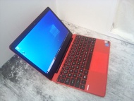 🔥全新11吋微軟11小筆電 盒裝 只打開拍照 特價出清 不保不退 原廠歐規插頭 送轉接頭 Discount 😊 Red Laptop # 11.6" fullHD New Intel N4020 # 4+64GB + SSD M.2 # Windows 11 EU plug