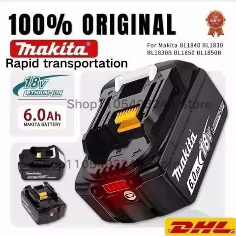 Original Makita 18V Battery 5Ah 6Ah 9Ah Rechargeable Lithium Battery，High Capacity for Makita Power 