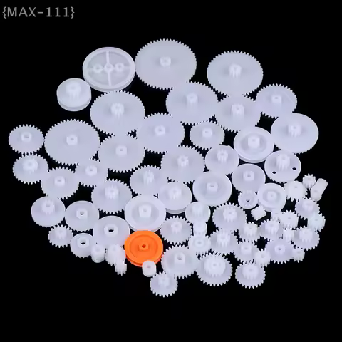 【F2-MAX111】64 Kinds Plastic Shaft Single Double Layer Crown Worm Gears Cog Wheels M0.5