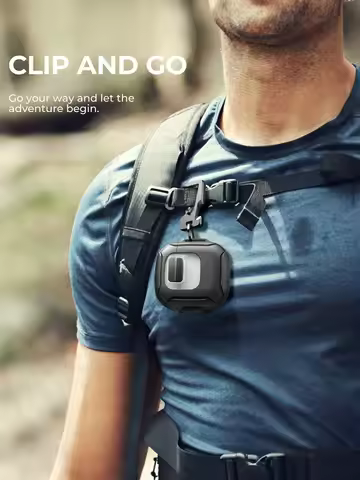 Dexnor for Bose QuietComfort Earbuds II & Ultra Earbuds, Secure Lock Clip Rugged Bumper Shockproof C