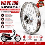 Wave 100 Rear Hub Wheel with Rim & Rayos 1.4x17 / 1.6x17
