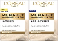 LOreal Paris Age Perfect Anti-Sagging + Even Skin Tone Hydrating Moisturizer Day / Night Cream 70g