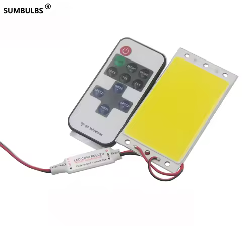 Dimmable DC 12V COB LED Panel Light 94x50MM 15W Ultra Bright Warm Natural Cold White Blue Strip Lamp