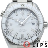 歐米茄海馬系列海洋宇宙600公尺同軸腕錶，39.5毫米，型號215.30.40.20.04.001，不鏽鋼材質，男女通用，白色錶殼，拋光處理，成色極佳，附帶原廠錶盒和保固卡。二手。