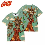2022 New Sundrop Moondrop Fnaf T-shirt Children Fnaf Sundrop Kids T-shirt Plush Toys Security Breach