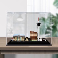 Transparent Acrylic Display Box For Lego 21047 Las Vegas Skyline Display Case Dustproof Cover