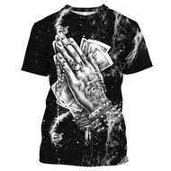 Fashion 3d Printed T-Shirt USD Pattern Short-Sleeved Hip-Hop Trendy Harajuku Street Clothing Oversiz