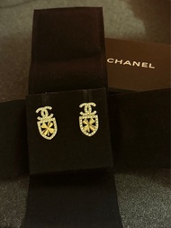 Chanel earrings 四葉草淺金耳環耳釘