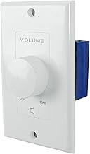 Rockville VOL70200 White 200W 70V Volume Control Zone Controller, Sleek White Design, Easy Installat