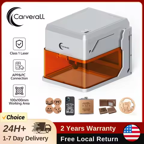 Carverall Mini Laser Engraver Cutter, A1 Pro, 7W/12W Optical Power, Diode Laser CNC Machine, 600mm/s