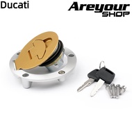 ถจักรยานยนต์ถังน้ำมันเชื้อเพลิงฝาครอบกุญแจล็อค Ducati 748 996 848 1098/S 1198/S Monster 695 1200 Duc