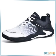 Giày Cầu Lông Thể Thao Lefus L029 Màu Trắng Đen - Giày Thể Thao Khô Thoáng Nhẹ Nhàng Êm Ái