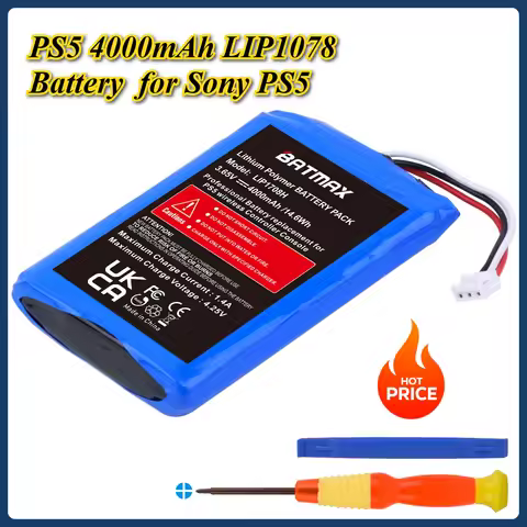 2-4 PCS PS5 4000mAh LIP1078 PS5 Controller DualSense Game Controller Battery High Capacity for Sony