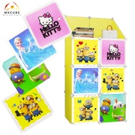 Wardrobe Assembled Board Cartoon Door DIY Storage Cube Doors SET 2 / almari baju kanak kanak pintu