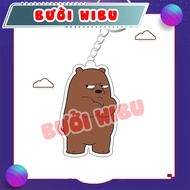 Acrylic Keychain we bare bears grizzly bear white panda panda Accessories for Handbags 3