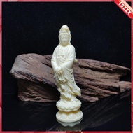 [Lszzx] Guanyin Statue Handmade Table Decoration Decorative Ornament for Bedroom