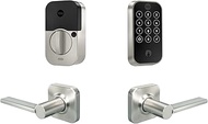 Yale Assure Lock 2 Touchscreen with Wi-Fi and Valdosta Lever in Satin Nickel