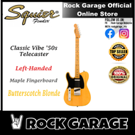 Squier Classic Vibe '50s Telecaster Left-Handed Electric Guitar, Maple Fingerboard, Butterscotch Blonde