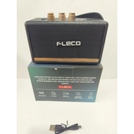 Speaker Full Bass Charger USB Tipe-C Bisa Bluetooth Radio USB TD Card LED Indikator Baterai FLECO F-
