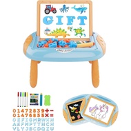 Gift for 1-2 Years Old Boy, Boy Toys with Magnetic Letters and Numbers, Portable Doodle Board Easel,
