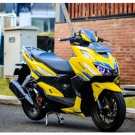 COVER SET MOTOR HONDA VARIO 160 DESIGN CUSTOM HRC SIAP TAMPAL STICKER