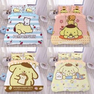 布甸狗 床單套裝 布丁狗 pompompurin 枕頭袋 床笠 被套 枕頭 床上用品 枕套