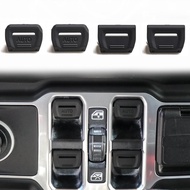 4 Pcs Window Switch Button Cover for Jeep Wrangler JL 4XE Gladiator JT 2018 2019 2020 2021 2022 2023