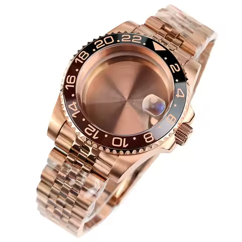 40mm NH35 Case Jubilee Bracelet Sapphire glass For GMT Seiko NH35 NH36 NH38 NH34 Movement Submariner