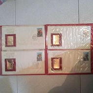 聖誕禮物 英國皇儲伉儷訪港紀念23K金精雕本首日封 1989年出版