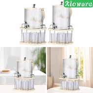 [Kloware] Beverage Dispenser,Drink Dispenser with Stand with Cups,for Parties, Cold