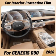 Anti-scratch Car Interior Center Console Media Dashboard Navigation TPU Protector Film For GENESIS G