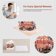 RAHG Happy Fathers Day Toolbox  Up Card 3D Birthday Greeting Card Unique DIY Toolbox Theme for Dad H