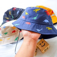 Bucket Hat Kids Plain Hats Kids Dino Hats Jungle Hats Picnic Hats Boys Hats Baby Dino Print Hats Kid