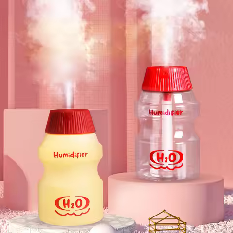 350ml Cute Yogurt Bottle Shape Air Humidifier Aroma Essential Oil Diffuser For Home Car Mute Mist Ma
